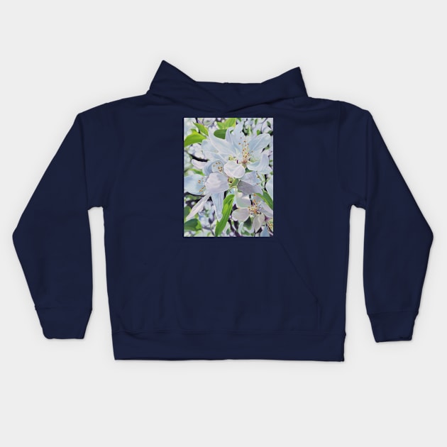 Uprising - Spring Apple Blossom painting Kids Hoodie by EmilyBickell